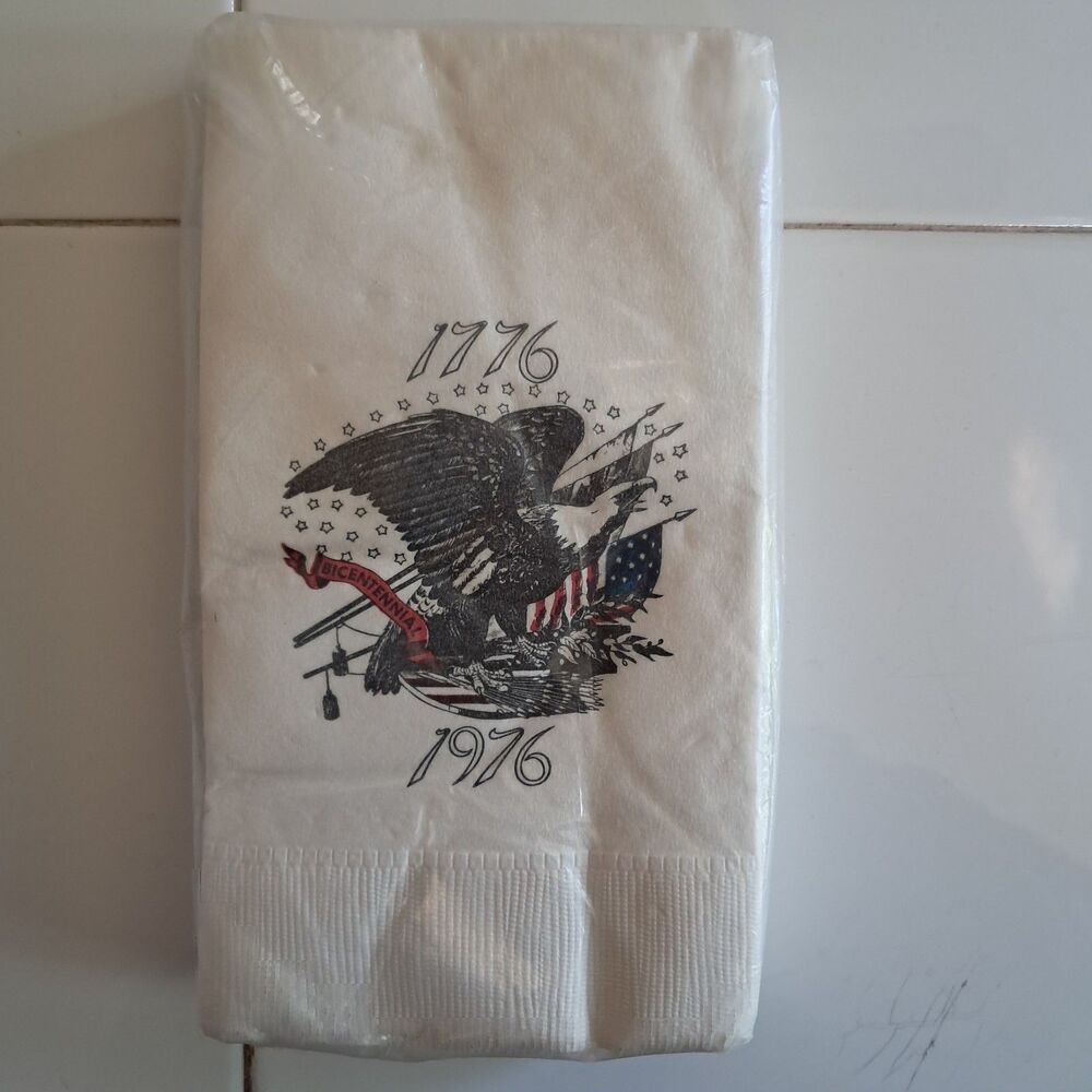 Bicentenial Napkins Pack Of 15 Fort Howard Paper American Patriotic 4th Of July
